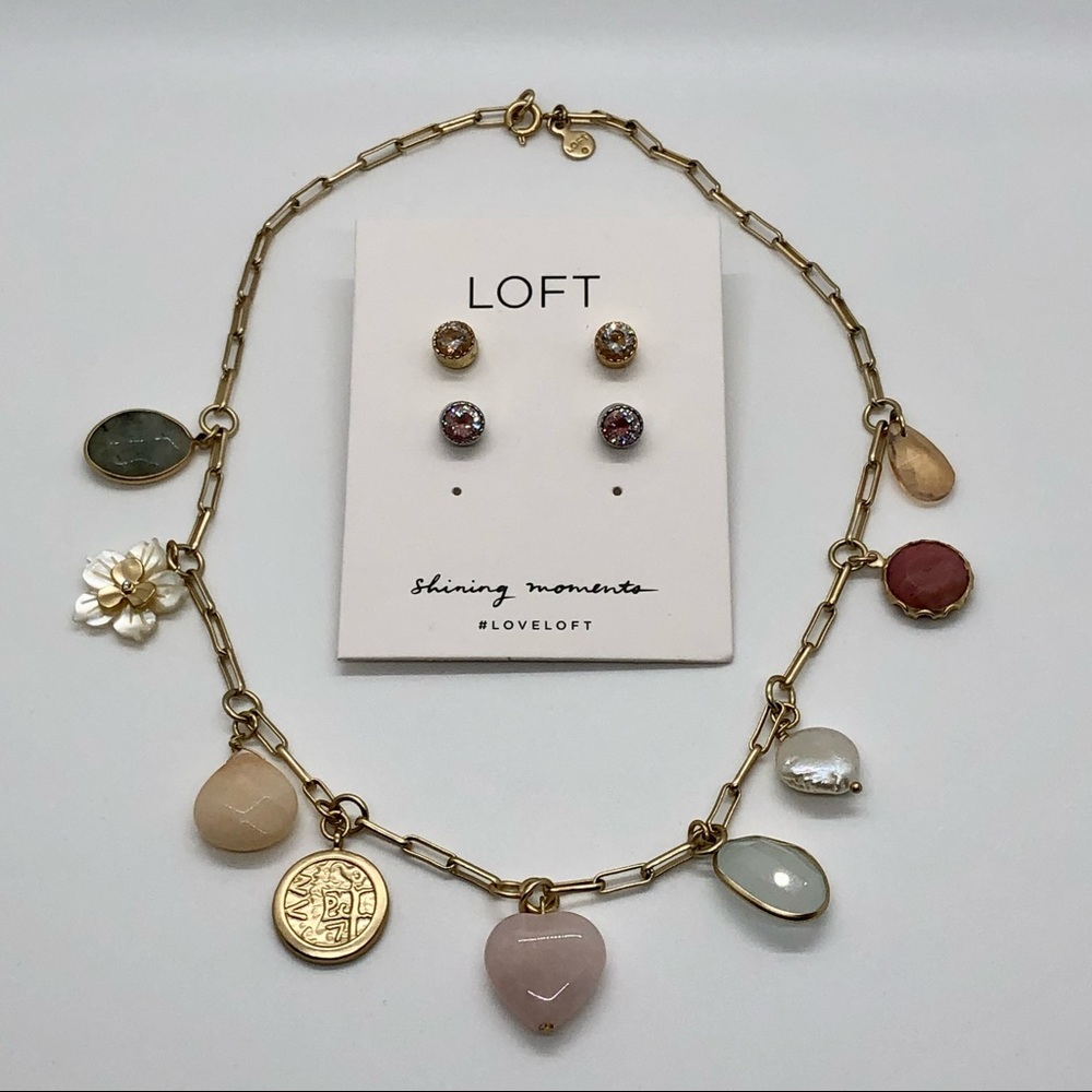 LOFT Necklace and Earrings Set
